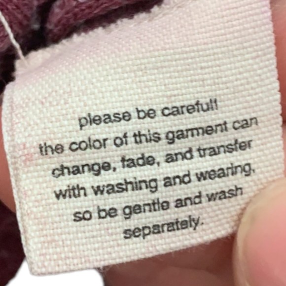 We The Free FP Dahlia Bell Sleeve Waffle Knit Top Purple Small Long Sleeve - Picture 8 of 12